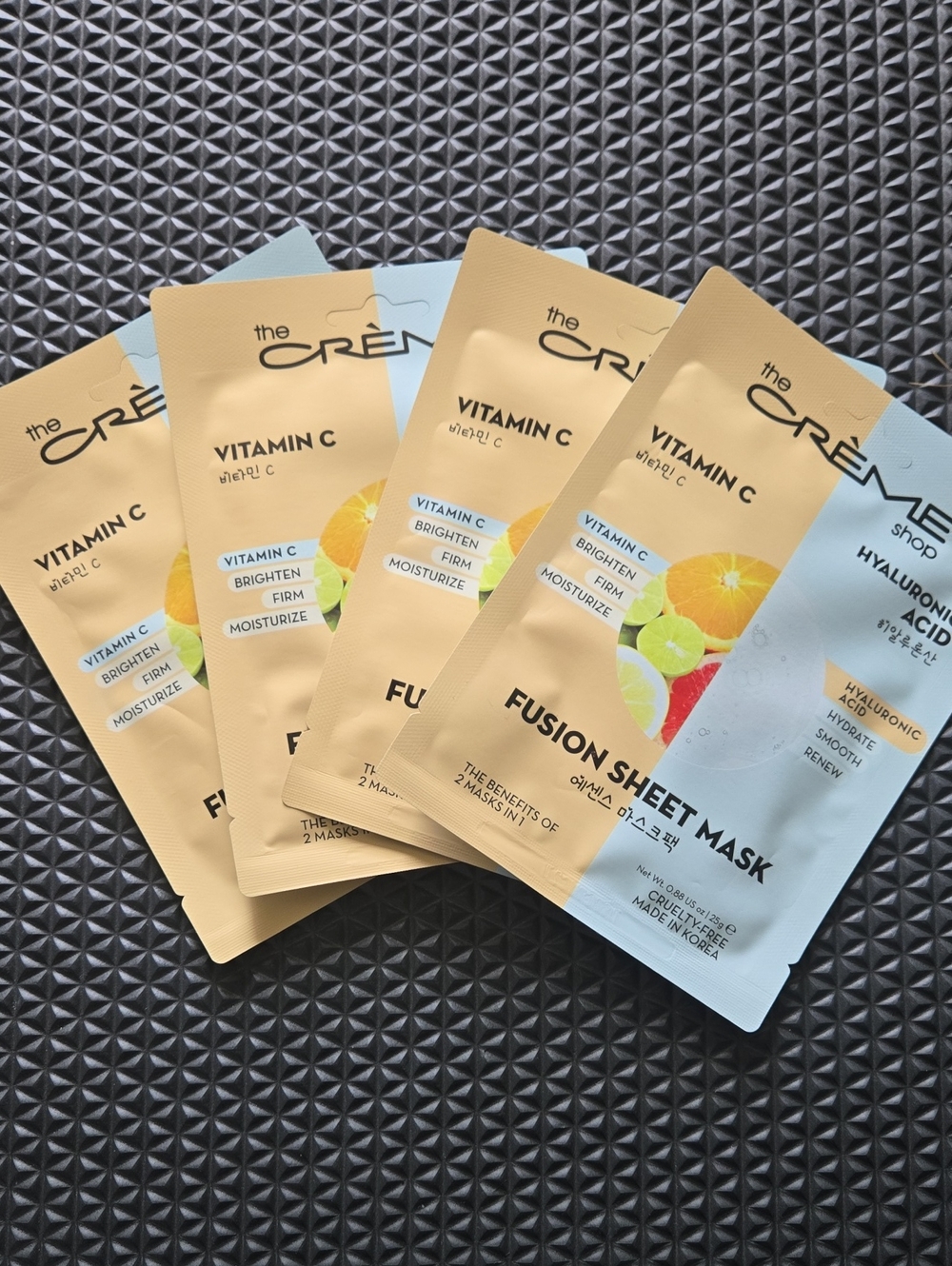 The Creme Shop Vitamin C Fusion Sheet Mask – Brightening . 4 Packs